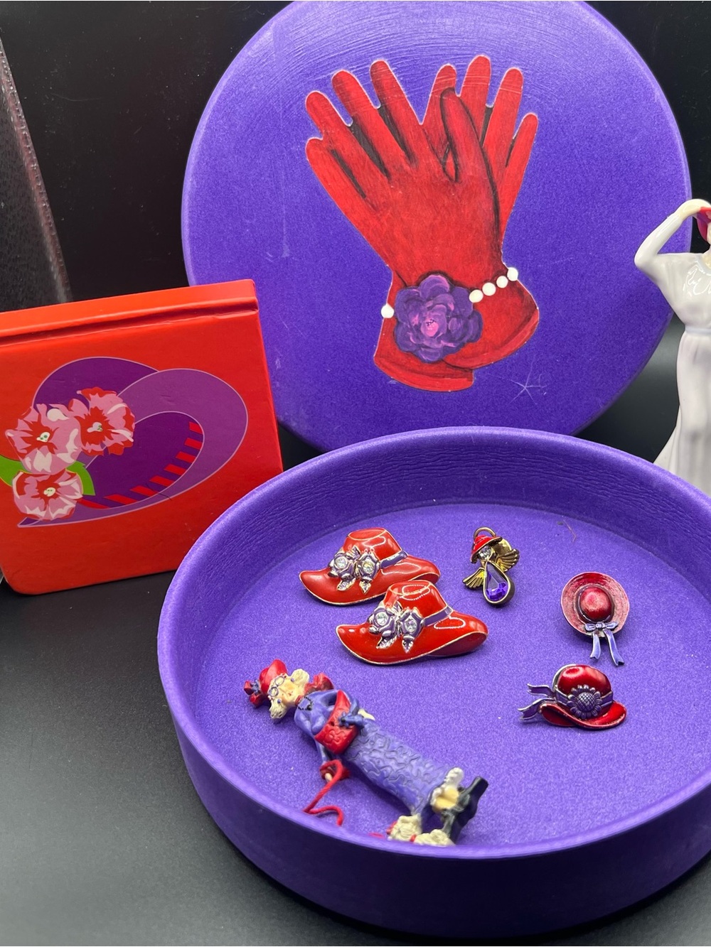 Red Hat Society box of treasures